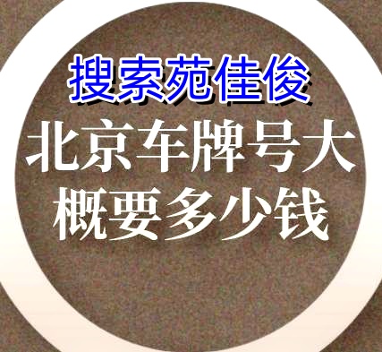 出售公户北京小客车燃油牌照价格