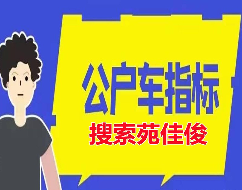 北京牌照公户小客车号牌指标出租出售