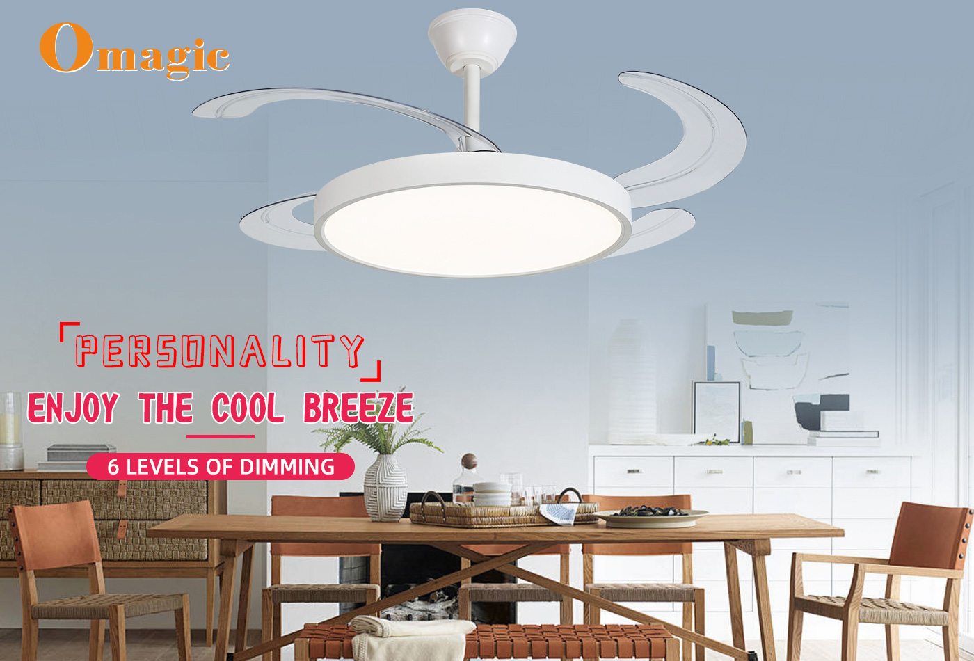 Our main products include Invisible fan lamp, Deluxe Decorative fan, bedroom fan lamp, and Nordic style fan lamp.