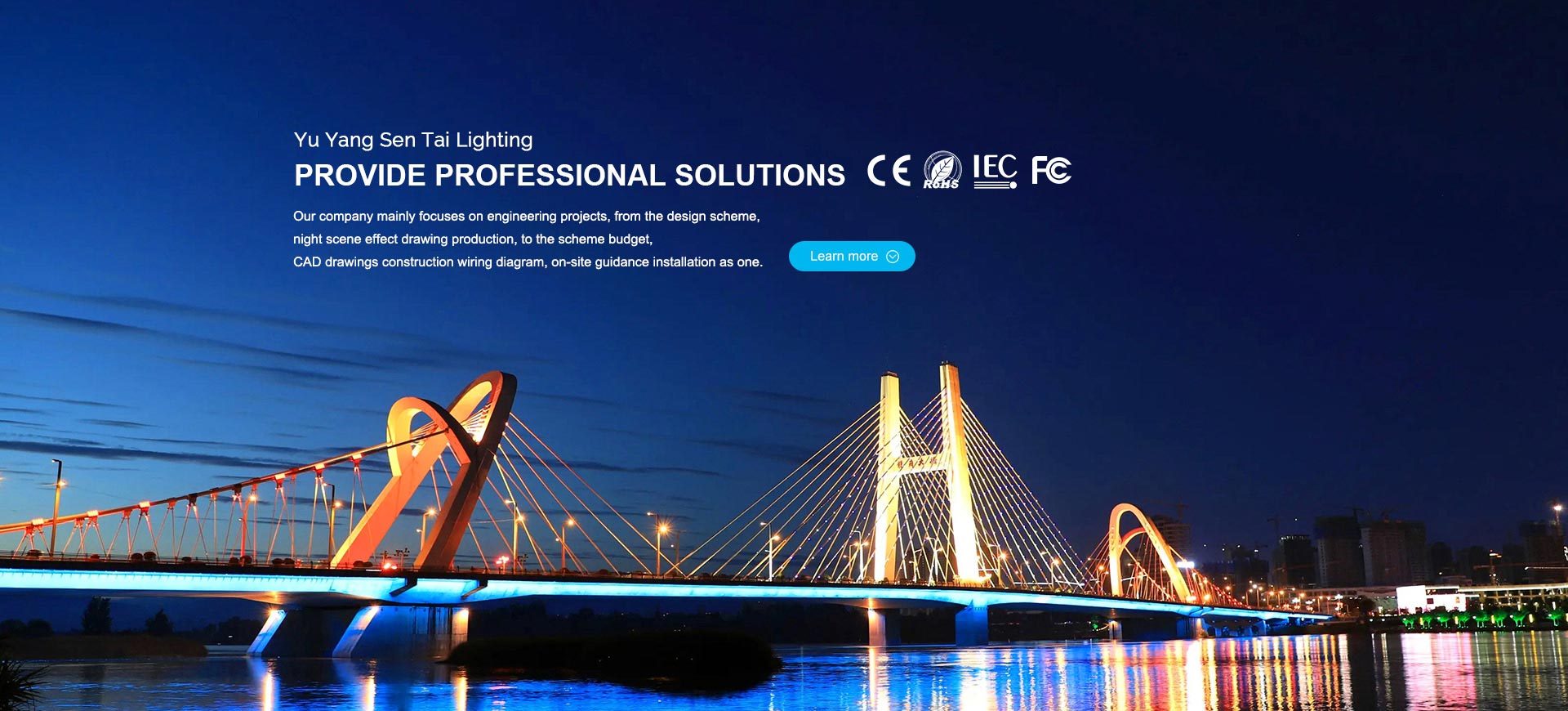 Yu Yang Sen Tai Lighting Provide professional solutions