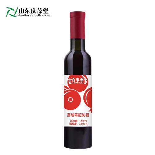 蔓越莓配置酒加工定制瓶装饮品生产厂家山东庆葆堂