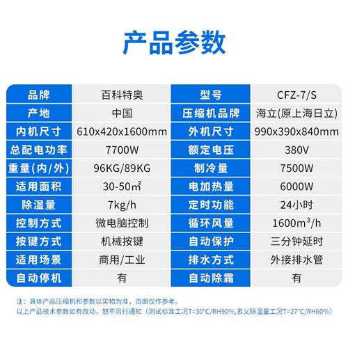 7公斤调温除湿机 CFZ-7/S 制药车间仓库适用 厂家直发