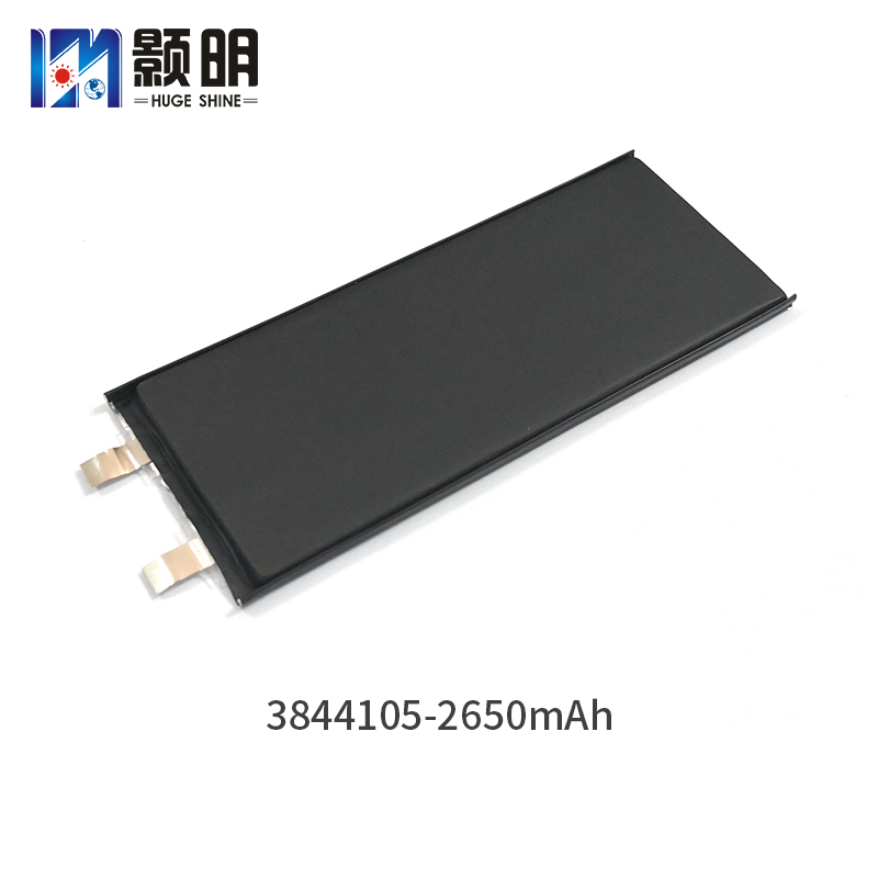 智能手机3.8V黑皮聚合物锂电池3844105 2650mAh