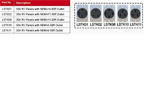 NEMA 14-50R 10-30R 5-50R 6-50R TT-30R 14-30R 组装式插座